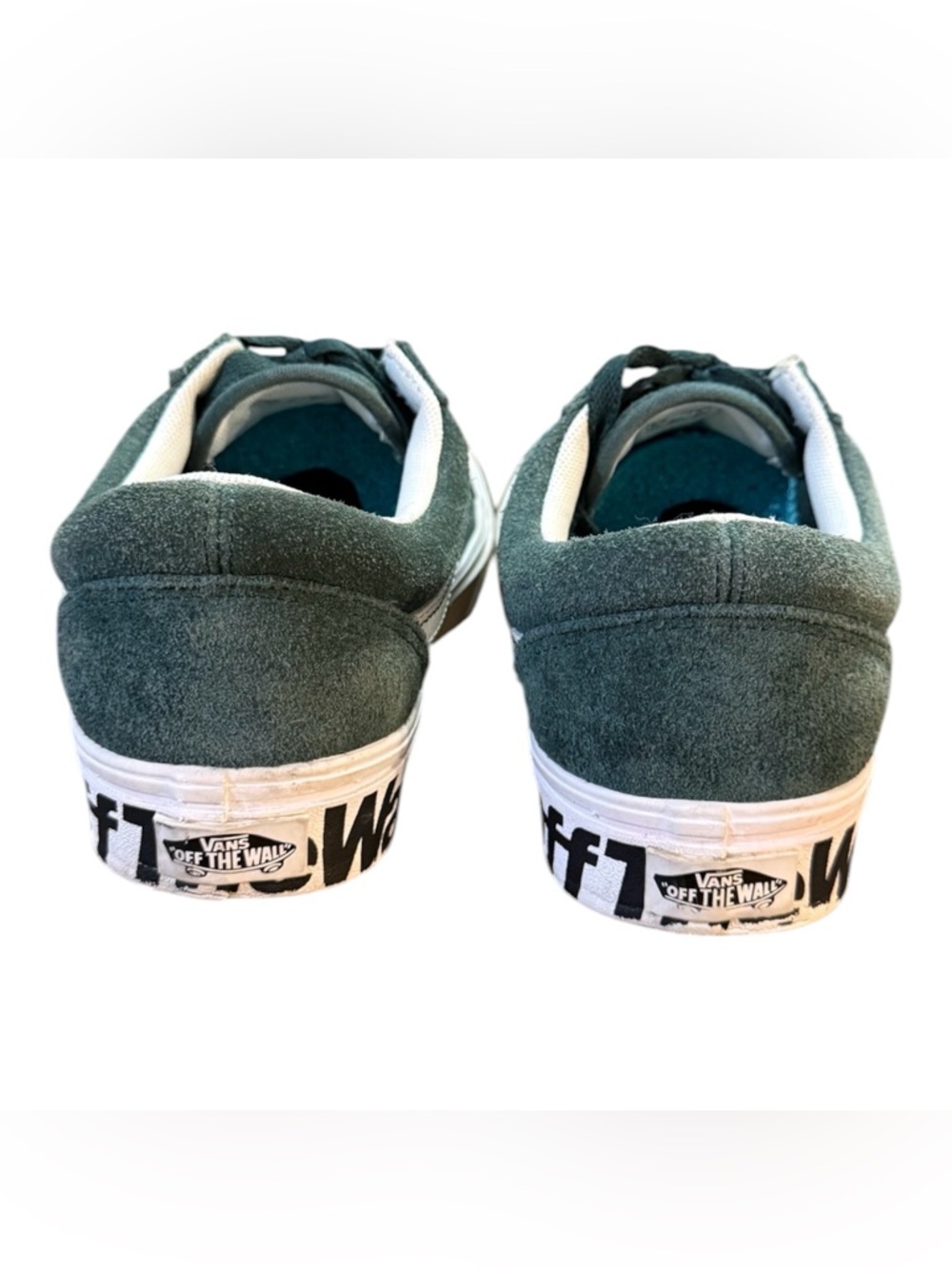 Vans ComfyCush Old Skool Distorted Off The Wall Trekking Green Women’s Size 7.5 - Picture 2 of 9